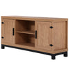 Natural Oak Classic TV Stand with Adjustable Shelves - Living Room > TV Stands - $480.99