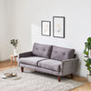 Gray Modern Velvet Tufted Modular Loveseat - Living Room > Seating Options > Sofas - $897.99