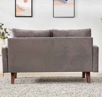 Modern Velvet Tufted Modular Loveseat 4 - Living Room > Seating Options > Sofas - $897.99