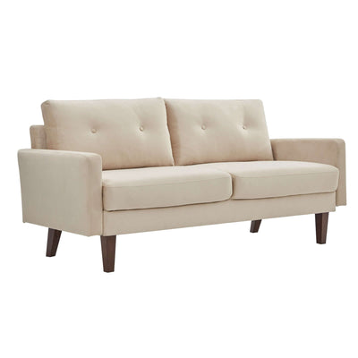 Beige Velvet Modern Tufted Modular Sofa - Living Room > Seating Options > Sofas - $897.99