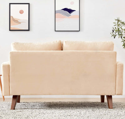 Beige Velvet Modern Tufted Modular Sofa - Living Room > Seating Options > Sofas - $897.99