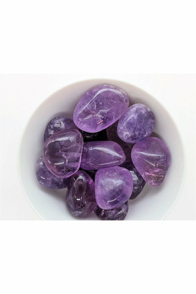Tumbled & Polished Amethyst crystal
