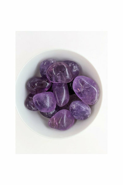 Tumbled & Polished Amethyst crystal