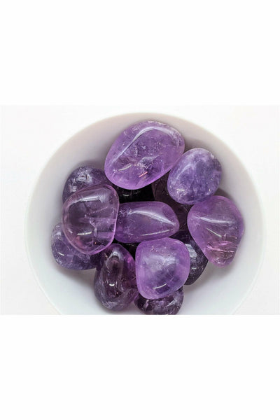 Tumbled & Polished Amethyst crystal