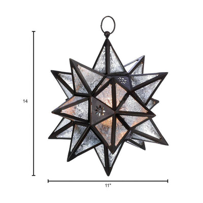 Candle Lantern - Hanging Multi-Point Star