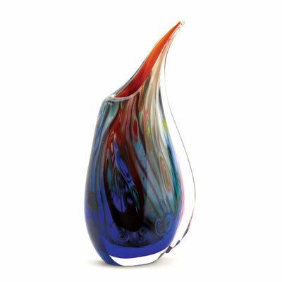 Swirling Colors Art Glass Vase
