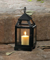 8.75" Candle Lantern - Contemporary Black