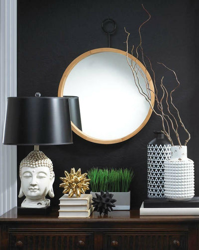 Geometric Porcelain Vase - Black and White