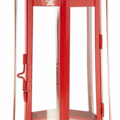 Candle Lantern - Red Metal Lighthouse