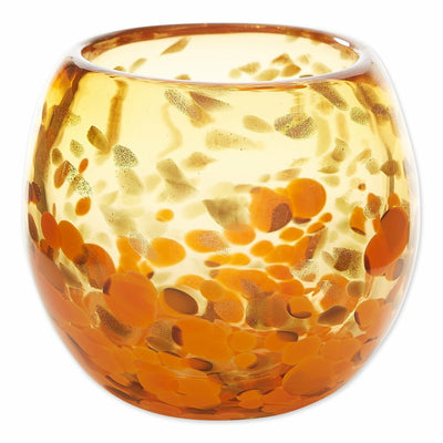 Decorative Bowl or Sunny Glass Vase - Orange & Yellow