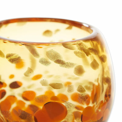 Decorative Bowl or Sunny Glass Vase - Orange & Yellow