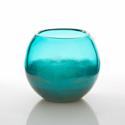 Fish Bowl Style Vase - Aqua Gradient 5 inches
