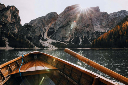 Canoe on Lake Printed on Canvas 24" x 16" - Canvas - $154.99