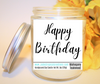 Happy Birthday - Natural Soy Wax Scented Candle