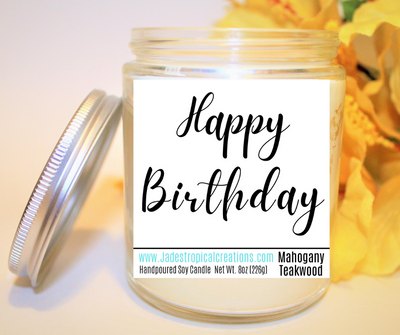 Happy Birthday - Natural Soy Wax Scented Candle