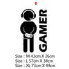 Funny Gamers Vinyl Wall Stickers Decals