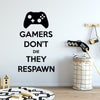 Funny Gamers Vinyl Wall Stickers Decals