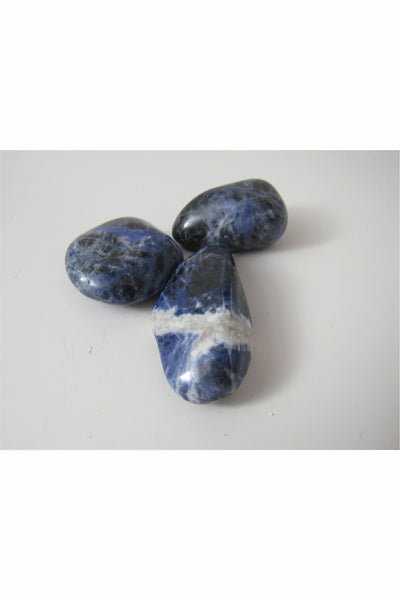 Large Tumbled Sodalite Chakra stone - Harmony & Trust - 1 pc