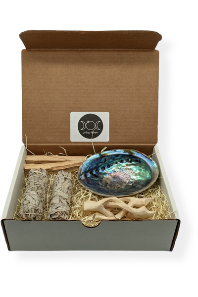 Beginner's Smudge kit - White Sage, Palo Santo & Abalone shell