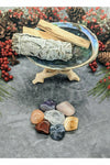 Balancing Smudge Kit with 7 Chakra Crystals Set