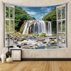 Window Scenery Tapestry - Vacations Themes Landscapes