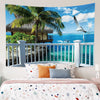 Window Scenery Tapestry - Vacations Themes Landscapes