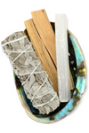 Sage smudge kit with abalone shell and selenite stick - Home protection & Cleaning