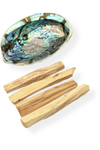 Palo Santo smudge kit with abalone shell