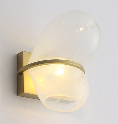 Balloon Hand-Blown Glass & Brass Wall Light - WALL LAMP - $610.99