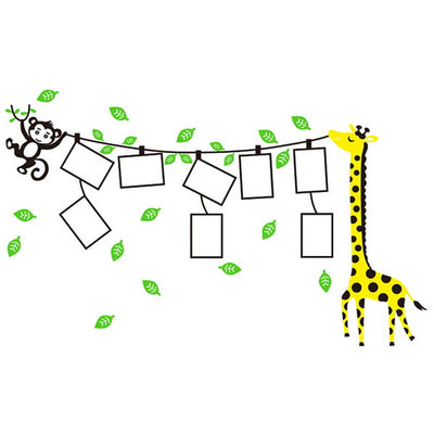 Giraffe & Monkey - Children Bedroom Wall Decor