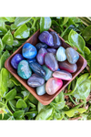 Tumbled Bright Dyed Agate Stones