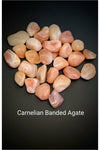 Tumbled Carnelian Banded Agate