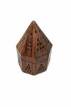 Wooden Temple Incense Burner