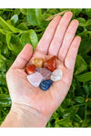 7 Chakra Crystal Set with Selenite Charging Tray
