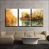 Countryside Lake 3PC Framed Canvas Painting - Framed Canvas Painting - $199.99