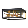 Flush Mount Ceiling Lamp - Cubed Gold Copper - Flush Mount Ceiling Lamp - $2650.99