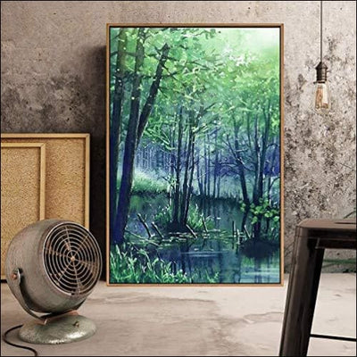 Dazzling Forest Rivers Framed - Canvas Wall Art - Canvas Wall Art - $163.99