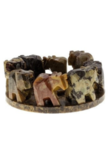 natural Soapstone Elephant circle Incense Holder