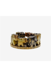 natural Soapstone Elephant circle Incense Holder