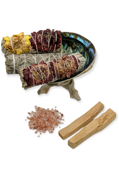 Beginner Smudge Kit - White Sage and Dried Flower