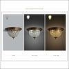 European Antique Gold Crystal Ceiling Lamp - Ceiling Lamp - $1782.99