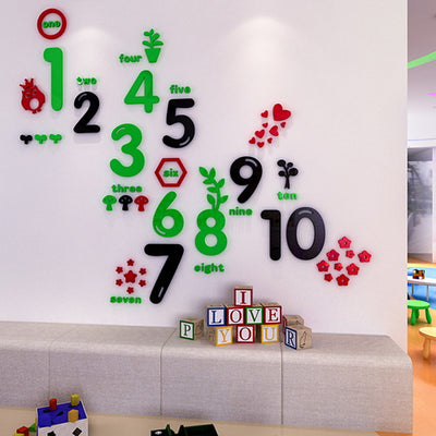 Learn Your Numbers - Children Bedroom Wall Decor