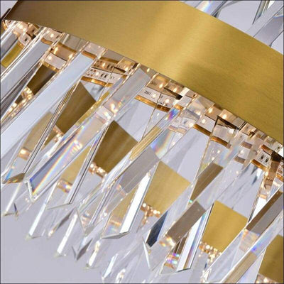 Crystal Chandelier Gold Polished Ceiling Lamp - Ceiling Lamp - $1689.99