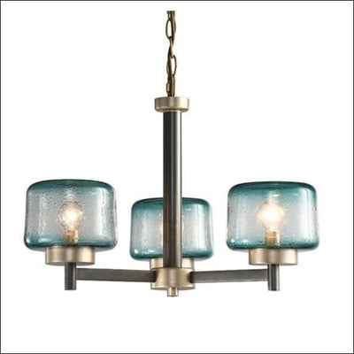 Gradient Blue Stained Glass Pendant Ceiling Lamp - Ceiling Lamp - $858.99