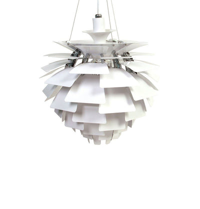 Gunda Pendant Light - White / Silver - Pendant Lamp - $1292.99
