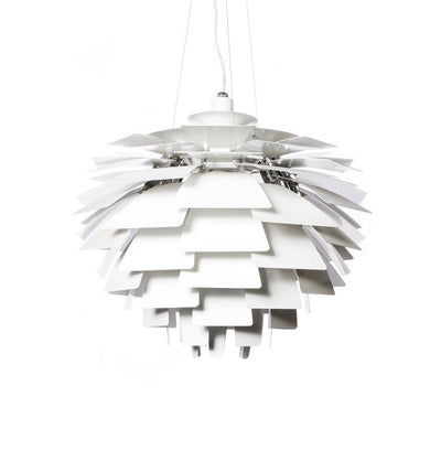 Gunda Pendant Light - White / Silver - Pendant Lamp - $1292.99