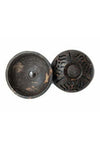 2 piece soapstone incense holder - Carved Sun Design