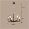Iron Retro Ceiling Lamp - Handmade Wrought - Ceiling Lamp - $1090.99