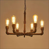 Iron Retro Ceiling Lamp - Handmade Wrought - Ceiling Lamp - $1090.99