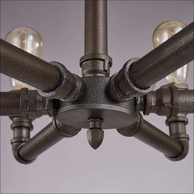 Iron Retro Ceiling Lamp - Handmade Wrought - Ceiling Lamp - $1090.99